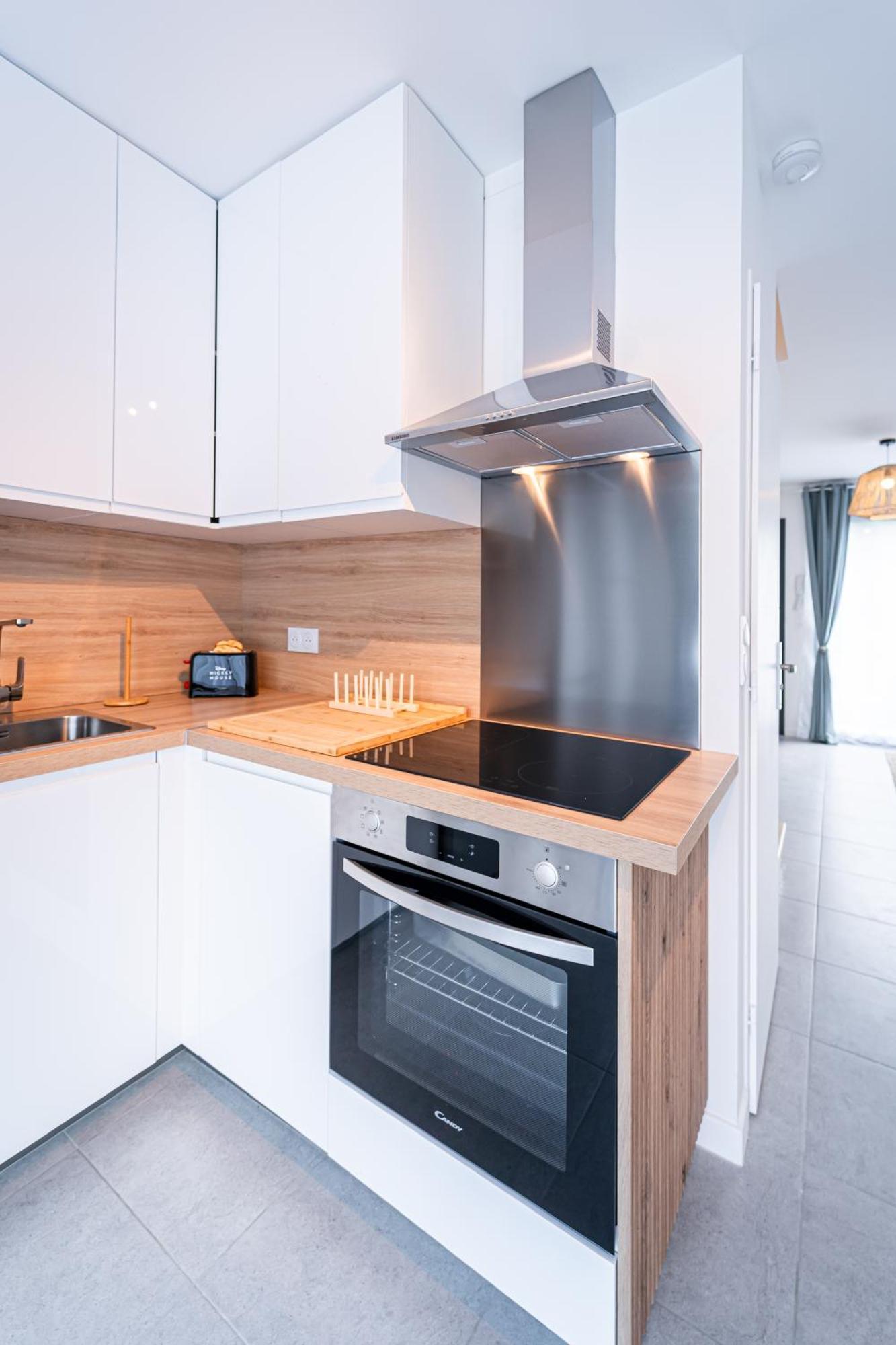 Le Cool Plex Duplex Avec Jardin, Disney 10Mn Esbly Esterno foto