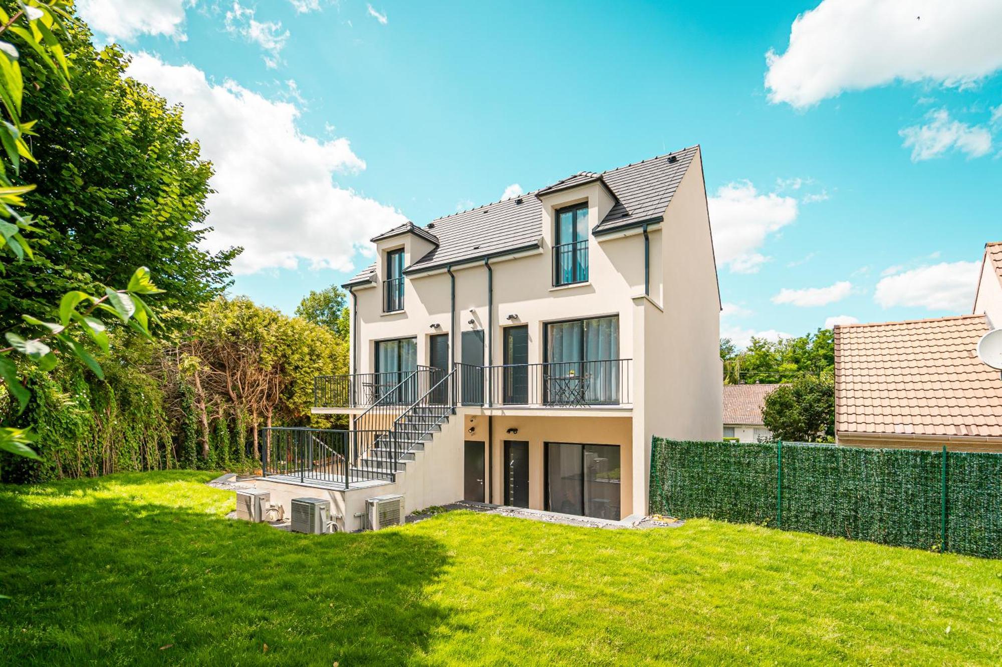 Le Cool Plex Duplex Avec Jardin, Disney 10Mn Esbly Esterno foto