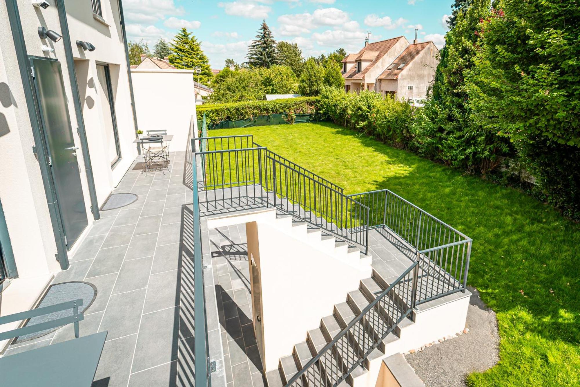 Le Cool Plex Duplex Avec Jardin, Disney 10Mn Esbly Esterno foto